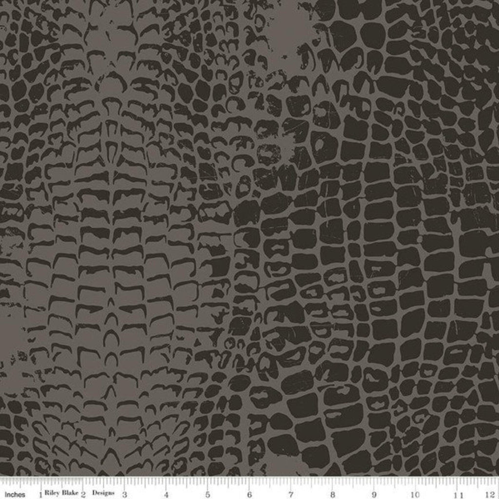 Animal Kingdom Crocodile Skin by Riley Blake Designs C693-BROWN