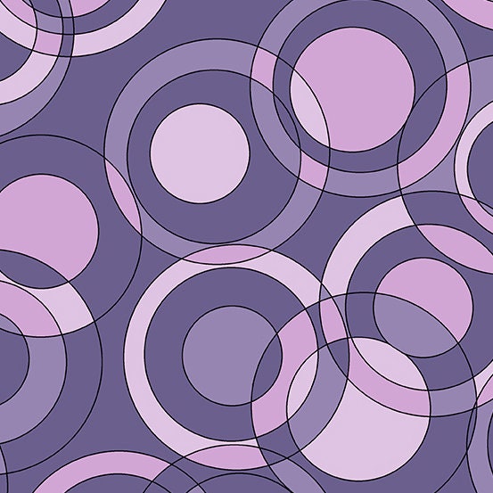 Astrologika Orbit in Wisteria A-378-P by Eye Candy Quilts for Andover