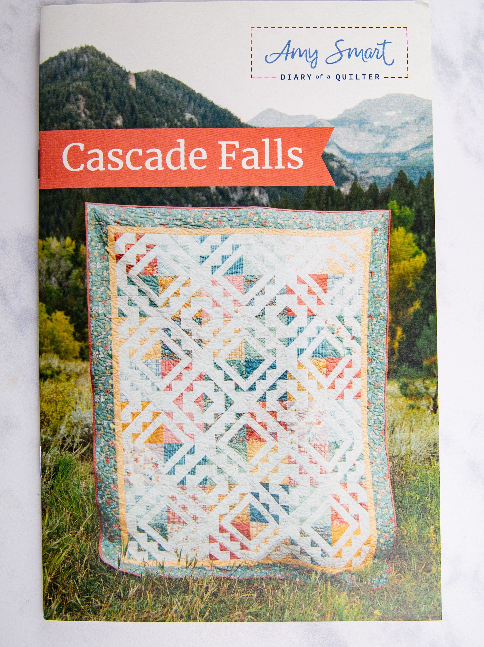 Precut Quilt Kit - Ready to Sew! | Cascade Falls Quilt Kit | Includes Pattern by Amy Smart |  60" x 76" Throw Quilt Kit | Quilt in a Bag