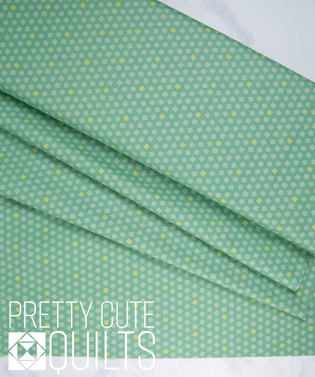 Sweet Ride Blocks in Celadon A-452-G by Laundry Basket Quilts for Andover