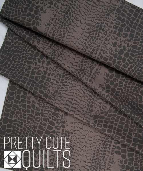 Animal Kingdom Crocodile Skin by Riley Blake Designs C693-BROWN