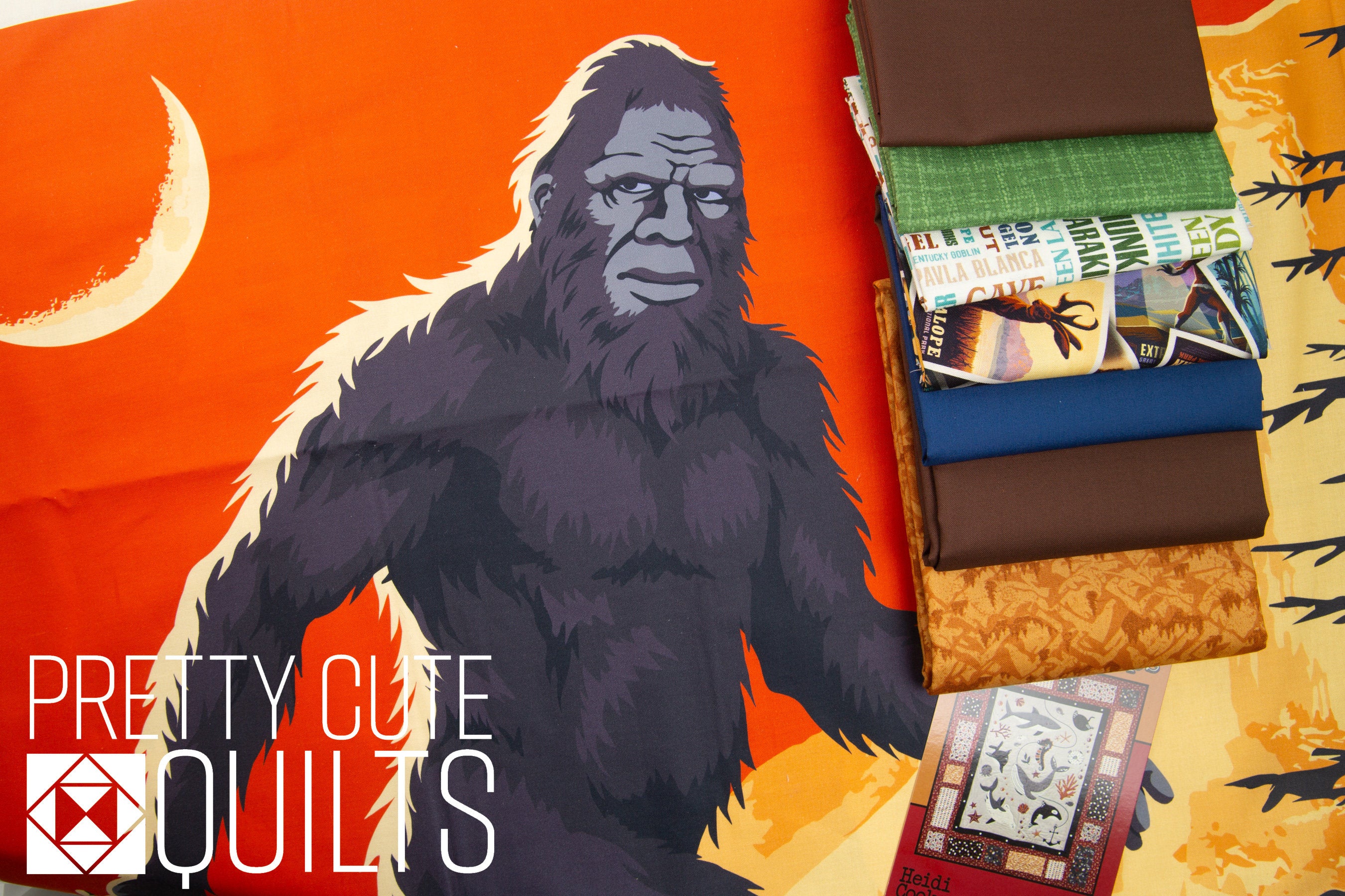Bigfoot Quilt Kit | Includes Bigfoot panel and pattern | 59 x 67 in Throw Quilt Kit