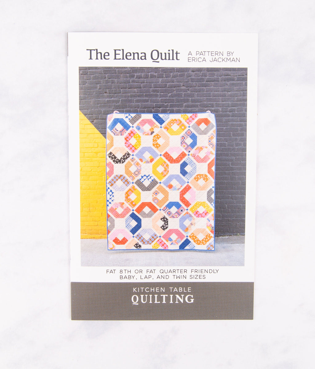 Precut Quilt Kit -  Ready to Sew! | Elena Quilt Kit | Includes Printed Pattern |  56" x 70" Throw Quilt Kit | Quilt in a Bag