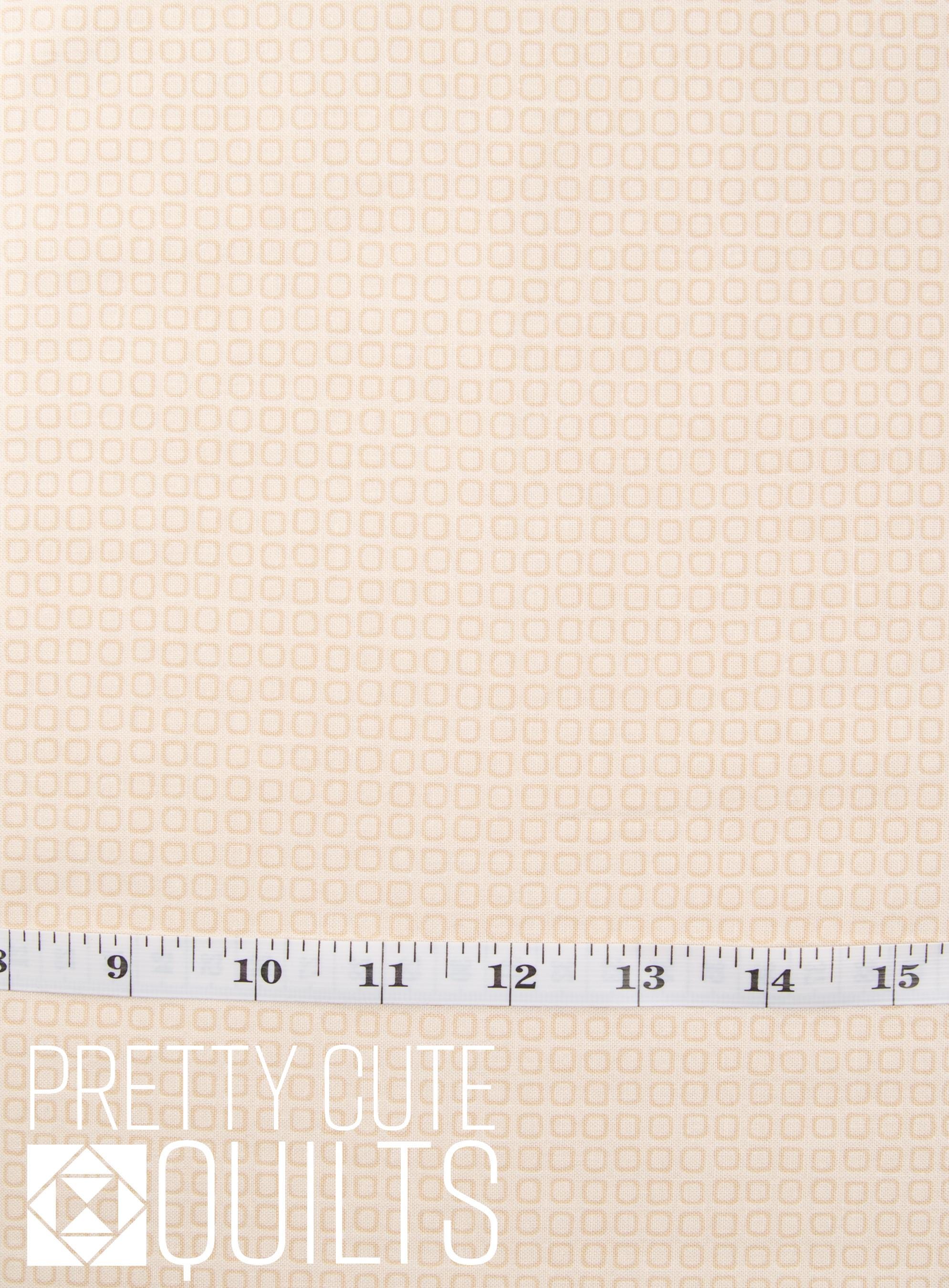 Frond  A-486-L by Andover | Beige cream fabric with geometric squares