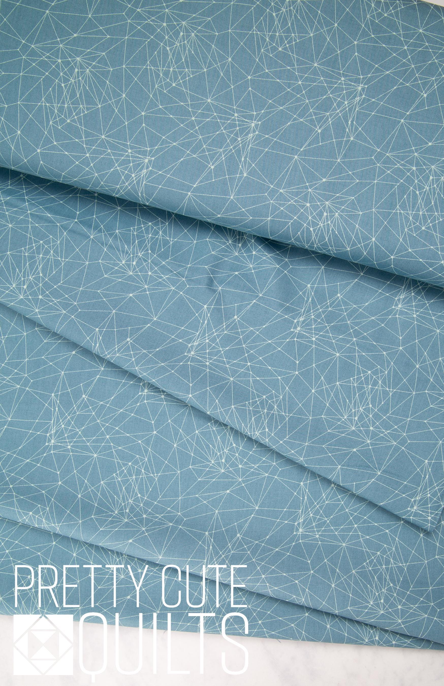 Little String Theory in Powder Blue-Fabric from the Attic- A-9979-B by Giucy Giuce, for Andover | Blue fabric with lines