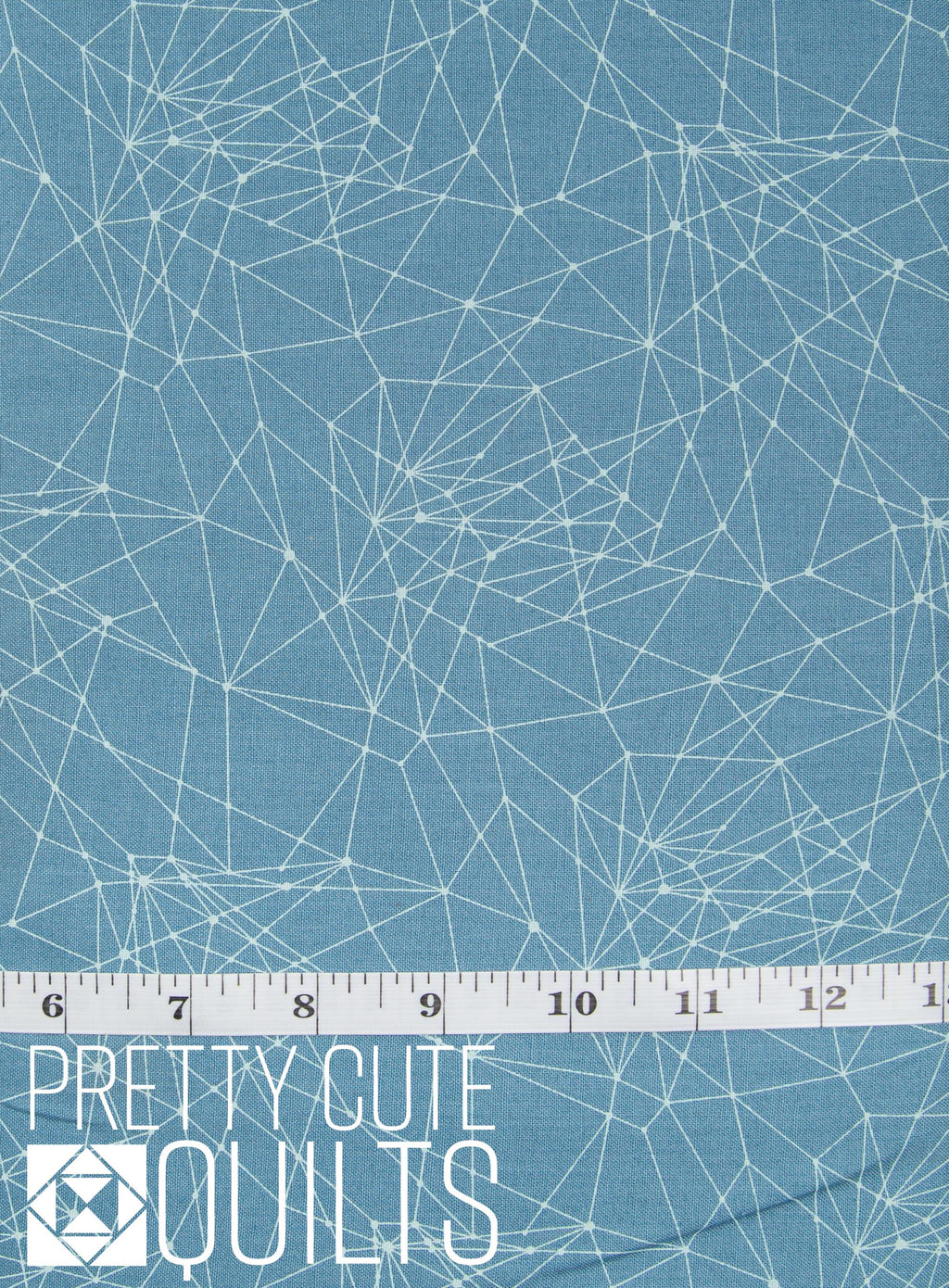 Little String Theory in Powder Blue-Fabric from the Attic- A-9979-B by Giucy Giuce, for Andover | Blue fabric with lines