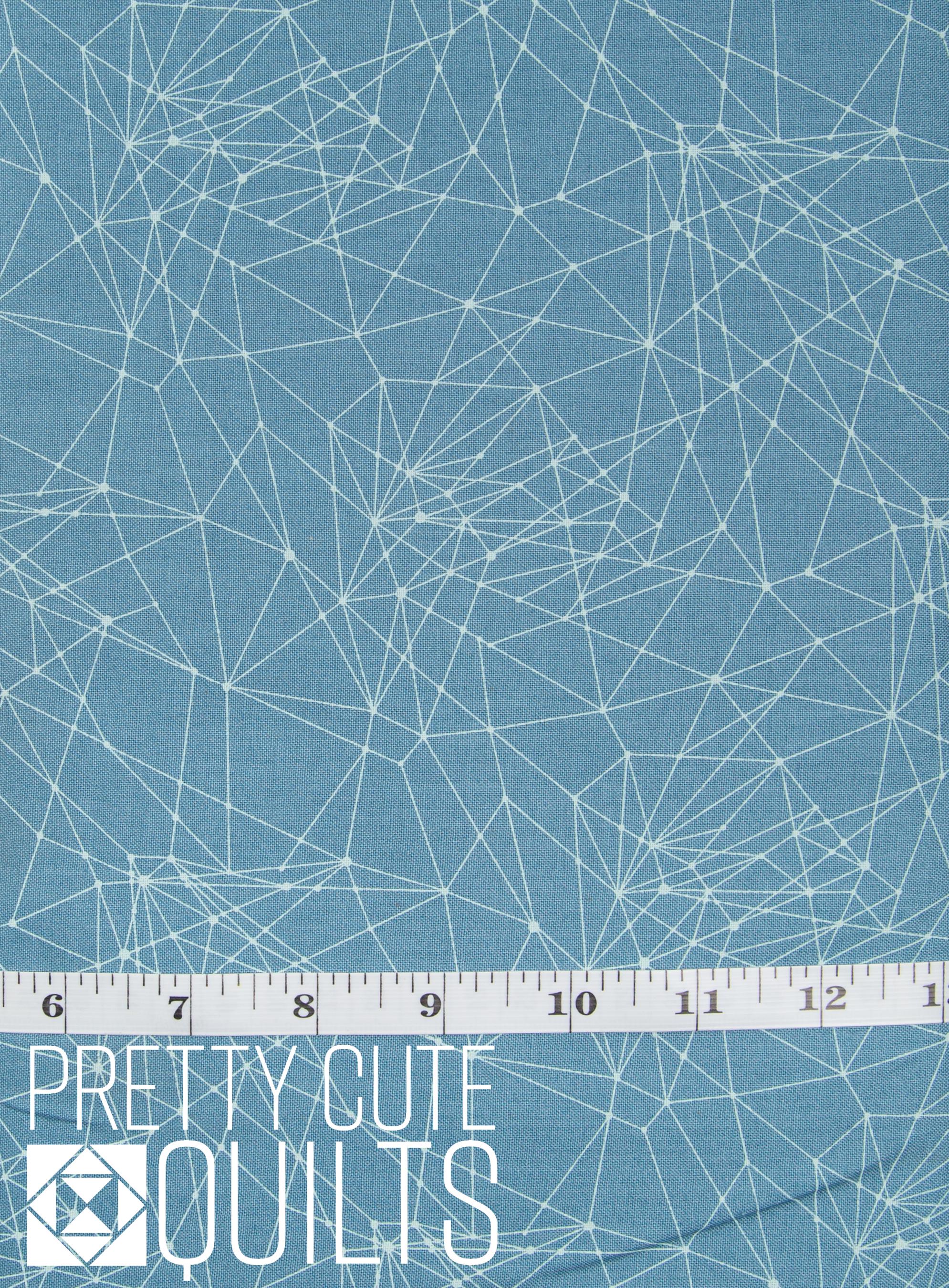 Little String Theory in Powder Blue-Fabric from the Attic- A-9979-B by Giucy Giuce, for Andover | Blue fabric with lines