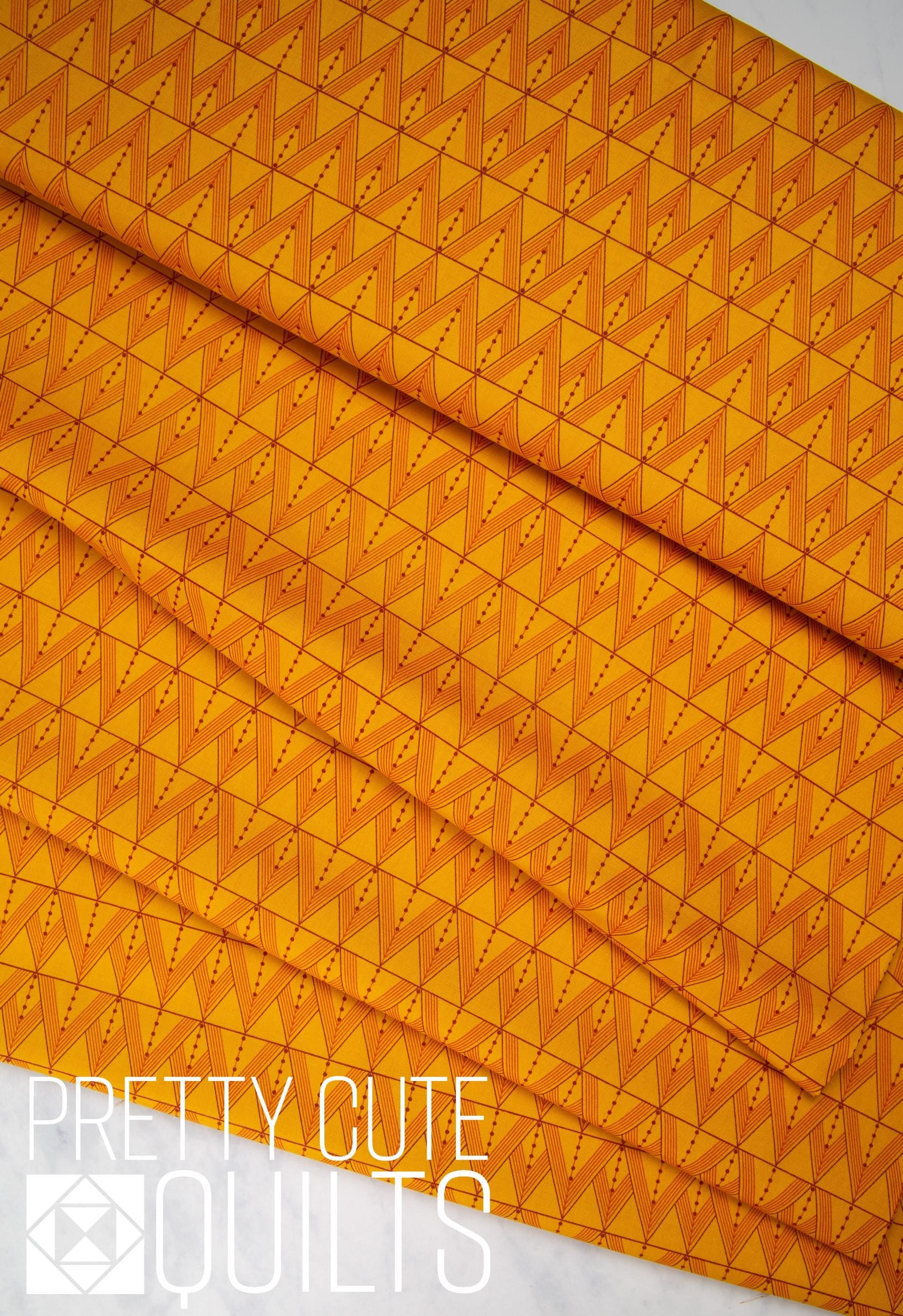 Tuxedo in Chrysanthemum - Fabric from the Attic - A-9980-Y by Giucy Giuce, for Andover | Tan beige brown geometric