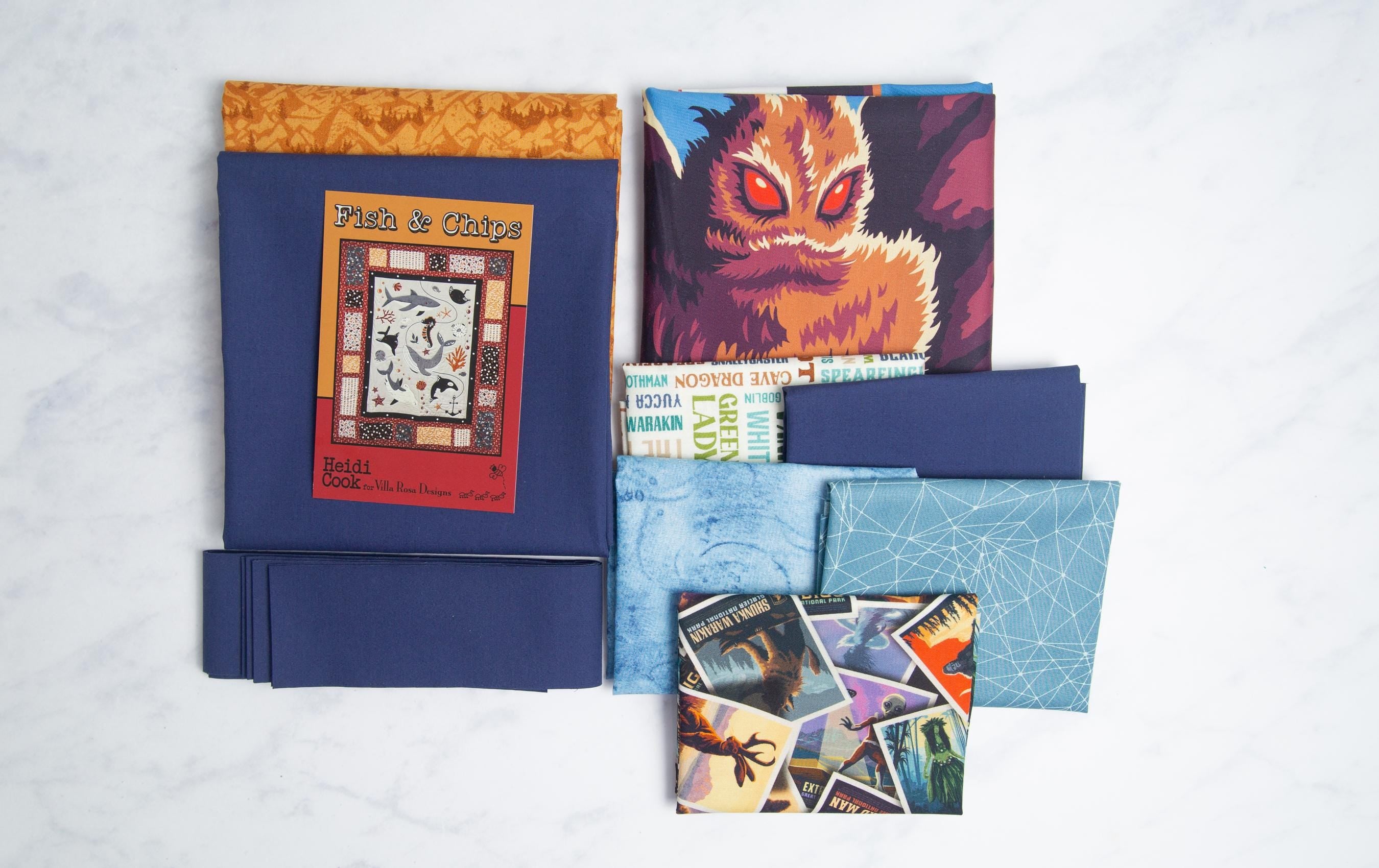 Mothman Quilt Kit | Includes Mothman panel and pattern | 59 x 67 in Throw Quilt Kit