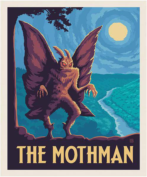 Mothman Quilt Kit | Includes Mothman panel and pattern | 59 x 67 in Throw Quilt Kit