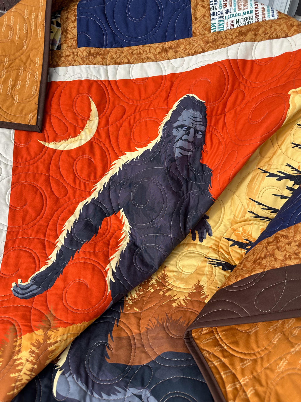 Bigfoot Quilt Kit | Includes Bigfoot panel and pattern | 59 x 67 in Throw Quilt Kit