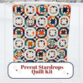 Precut Quilt Kit – Stardrops Throw in fall colors, Includes Pattern (60" x 72")