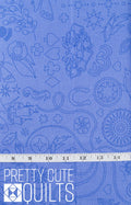 Embroidery in Blueberry, Sun Print 2022 A-9256-B2 by Alison Glass for Andover