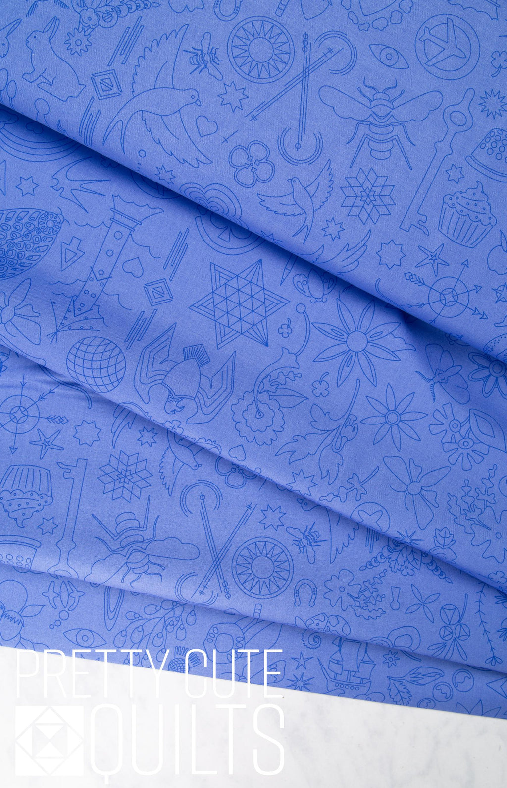 Embroidery in Blueberry, Sun Print 2022 A-9256-B2 by Alison Glass for Andover