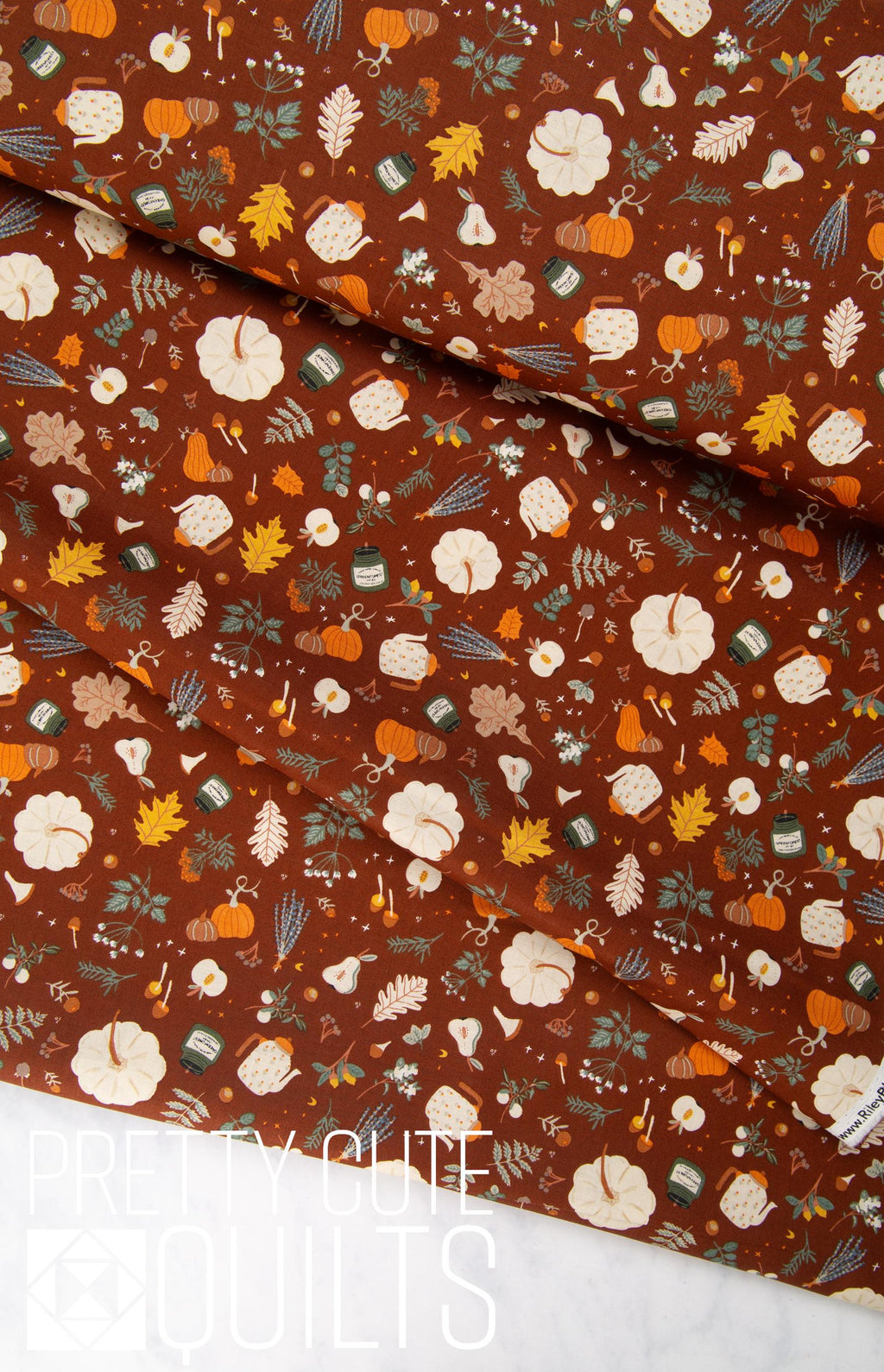 Pumpkin Spice Forage Brown, C14992-BROWN by Riley Blake