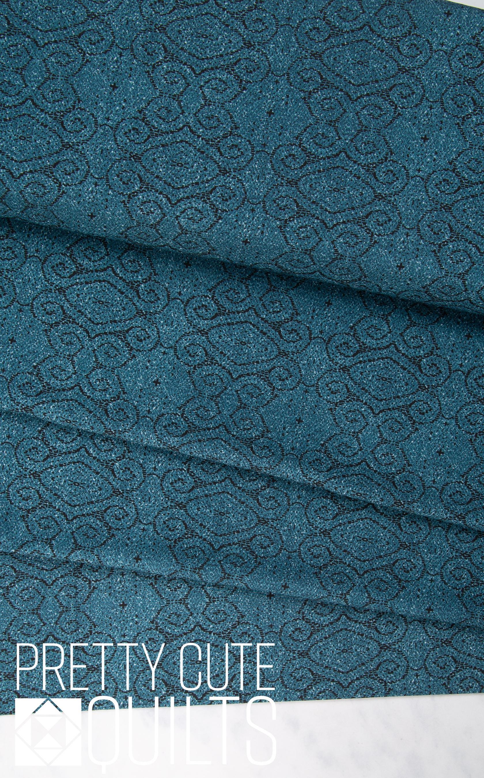 Pua Nightfall from Boscage designed by Katarina Roccella for AGF BSC-39911 - Navy, dark blue and black