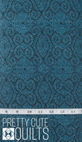 Pua Nightfall from Boscage designed by Katarina Roccella for AGF BSC-39911 - Navy, dark blue and black