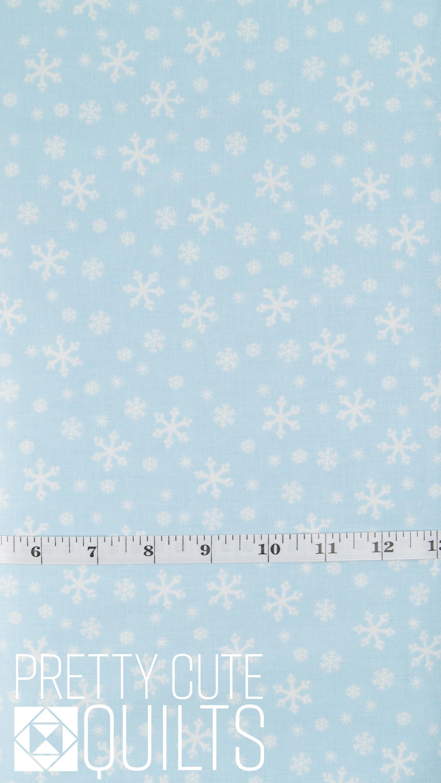 Snowflake A-1462-LT in Frost - by Andover | light blue fabric, tonal, blender