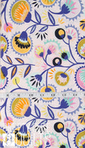 Kattaland Flora from Oh, Meow! designed by Jessica Swift for AGF OHM-33440 - Modern floral pink, purple, green