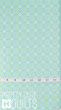 Buttons in Soft Turquoise - Fabric from the Attic - A-9978-G by Giucy Giuce, for Andover | Turquoise geometric