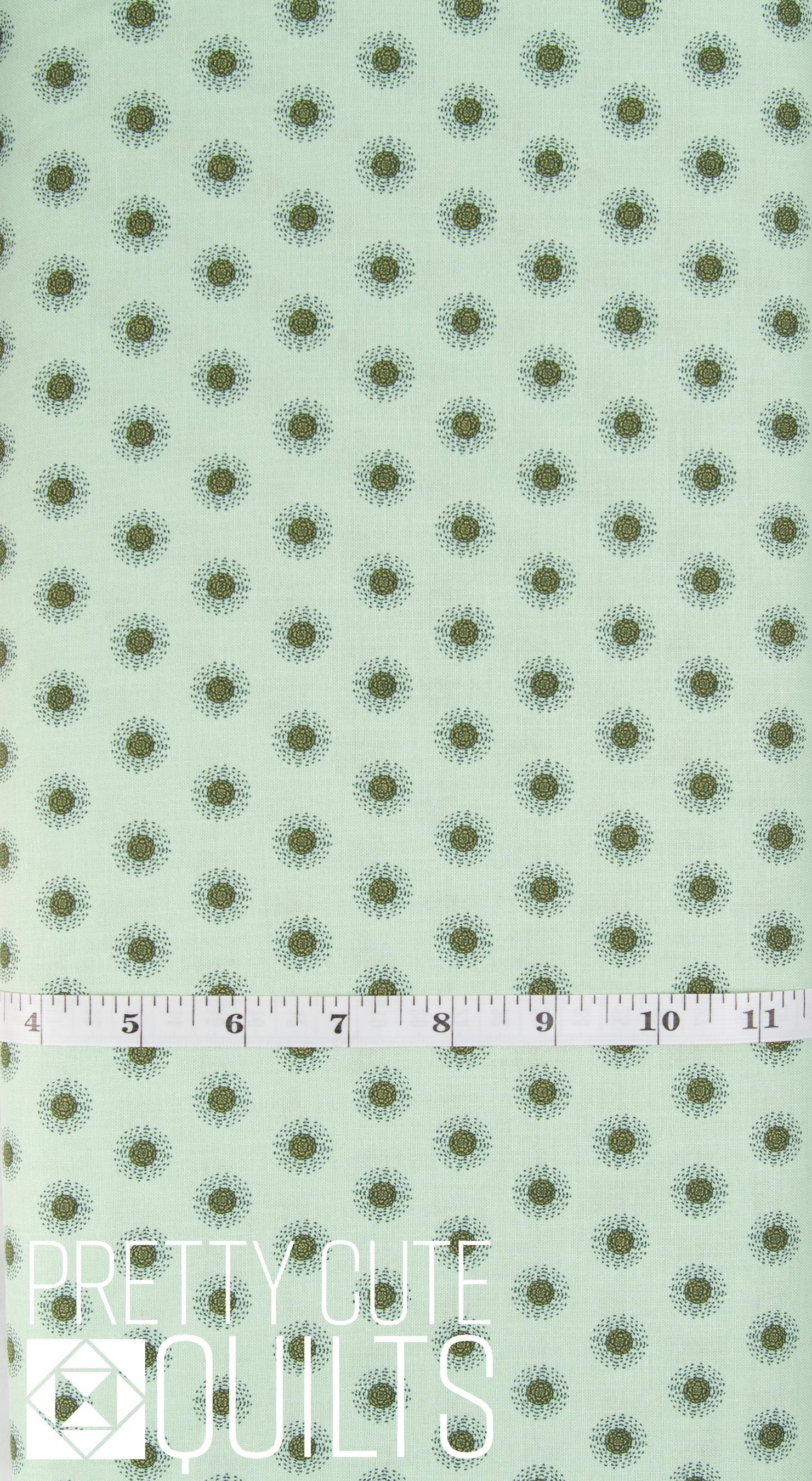 Wanderlust Sunshine Light Green C15475-LTGREEN by Riley Blake, green dots blender