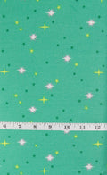 Peacock Starry Sky from Moonlit Garden by Patty Sloniger for Andover Fabrics, A-513-G, green stars blender