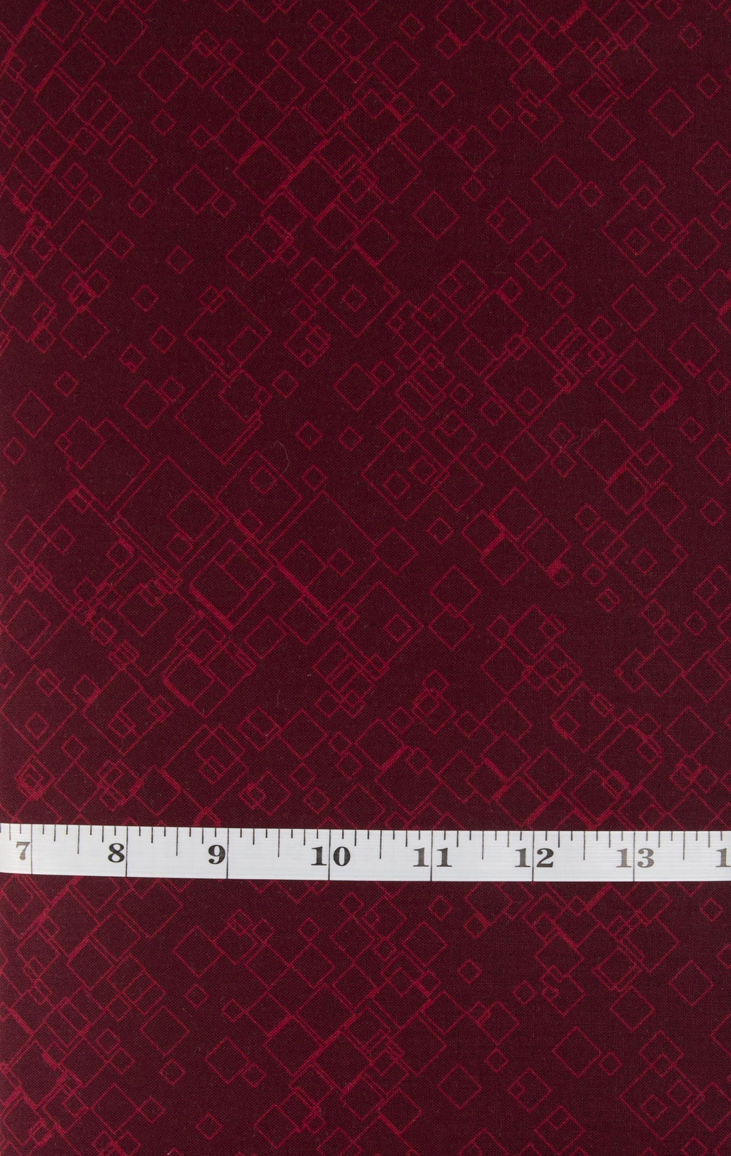 Benartex Dog On It Tonal Squares Raspberry 7549-19, dark red geometric blender
