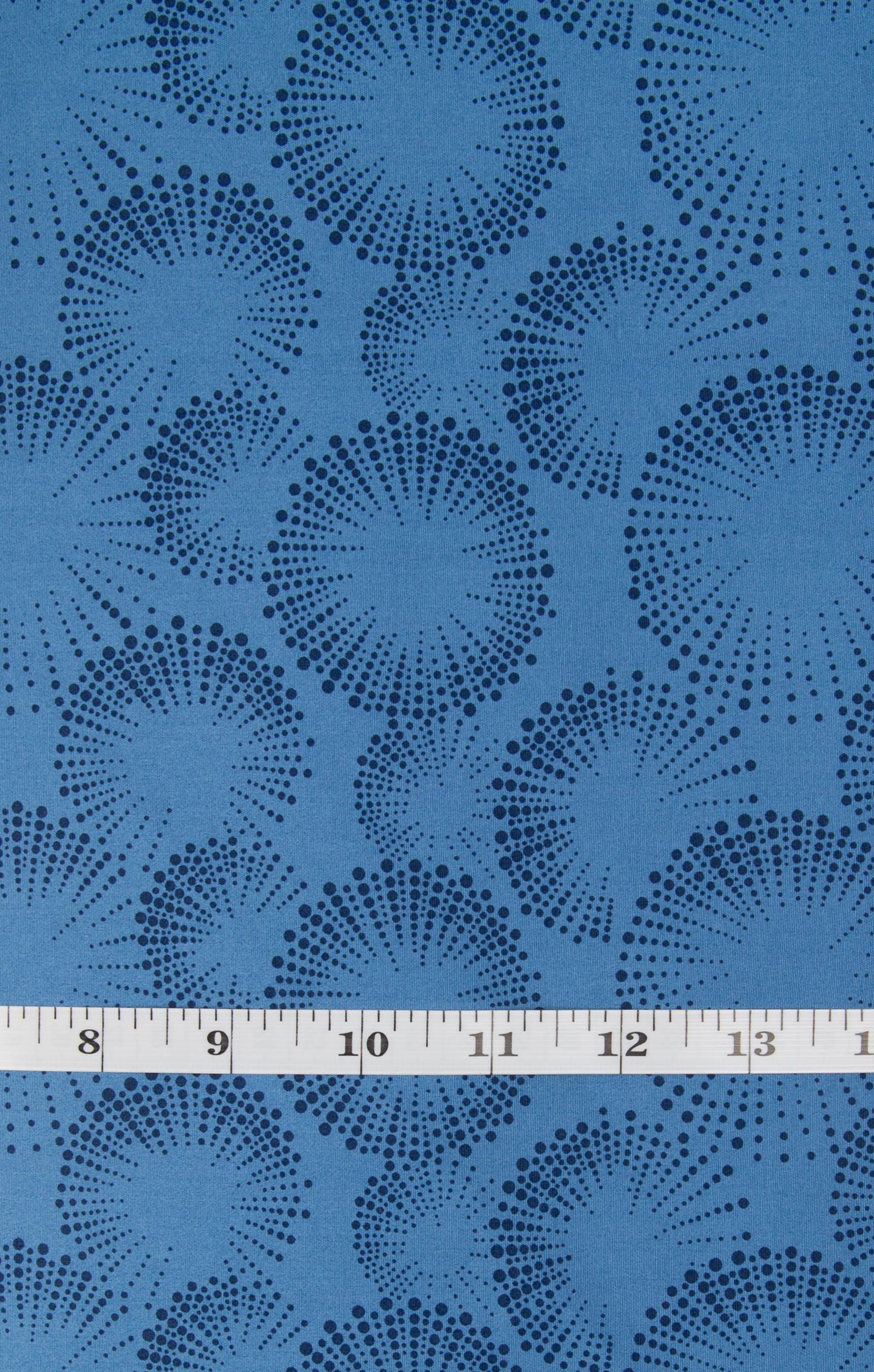 Documentaries 14486- 55B Starburst Dots Denim by Kanvas Studio for Benartex, blue geometric blender