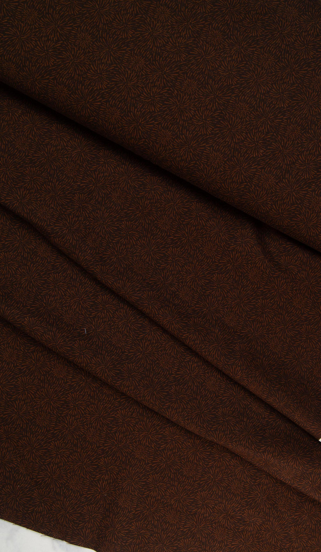 Wilmington Prints Essentials Basics - Very Brown Firework Blooms #39135-229, dark brown blender