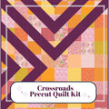 Precut Quilt Kit – Ready to Sew, Crossroads Throw Quilt, Includes Pattern (60" x 75")