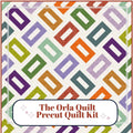Precut Quilt Kit – Ready to Sew, The Orla Throw Quilt in fall colors, Includes Pattern (56" x 70")