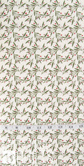 Christmas Is in Town Mistletoe Cream C14745-CREAM by Riley Blake, Poinsettias on cream
