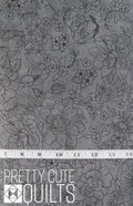 Lilac & Sage - Toile Graphite Fabric by Punch Studio PS104-GR8   RJR Fabrics, grey floral blender