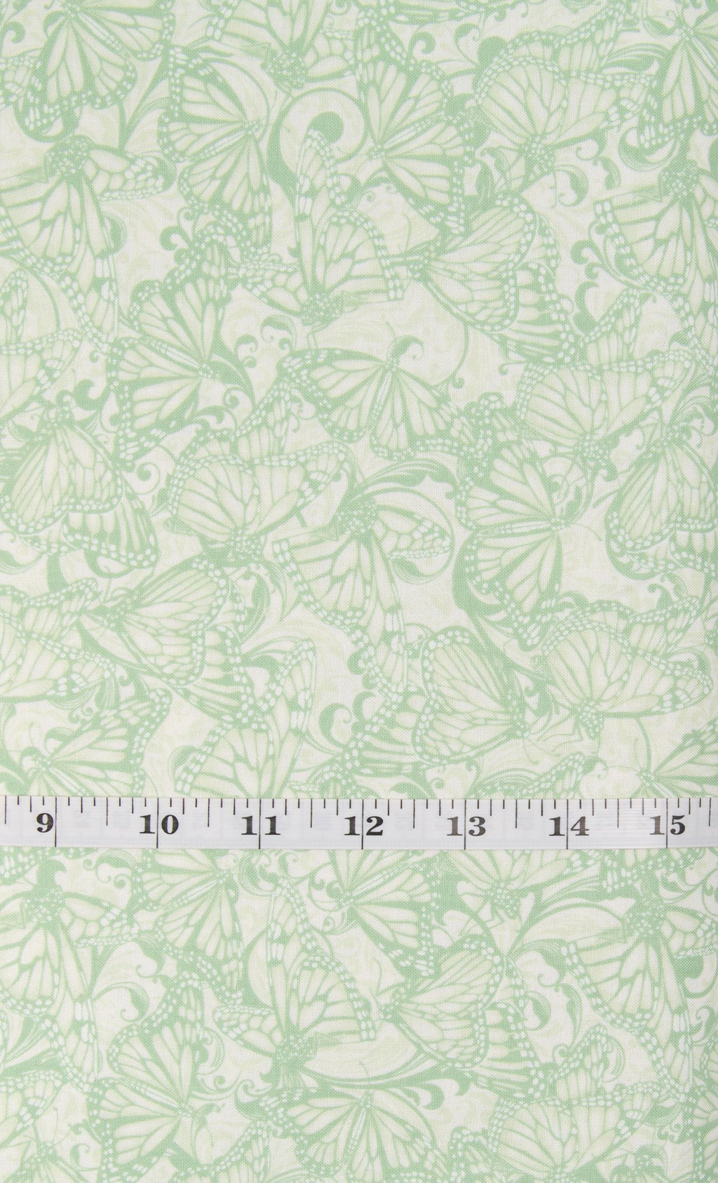 Green Butterflies fabric 03094-42 Hydrangea Blue by Benartex, green monarch butterflies blender