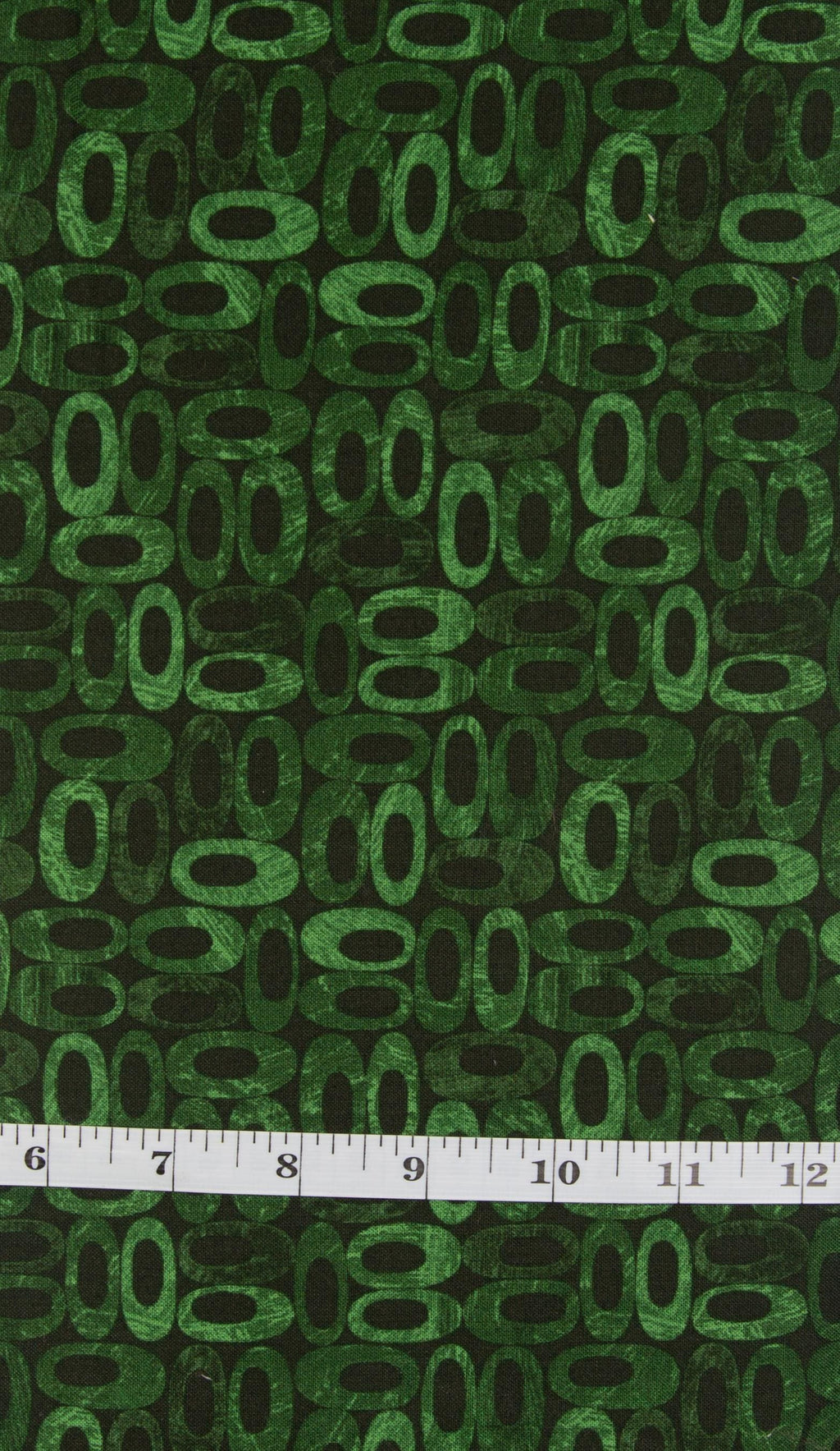 Benartex Alluring Butterflies by Anne Lauer 13309-44 Medium Green Oblong, dark green ovals blender