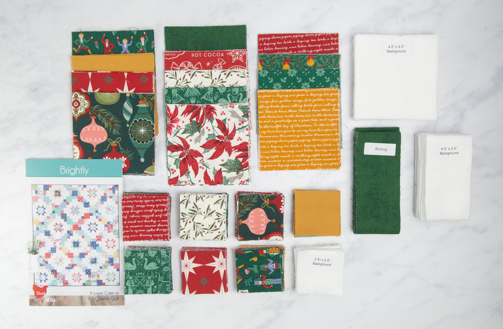 Precut Christmas Quilt Kit – Ready to Sew, Beginner Friendly, Includes Pattern (60" x 72")