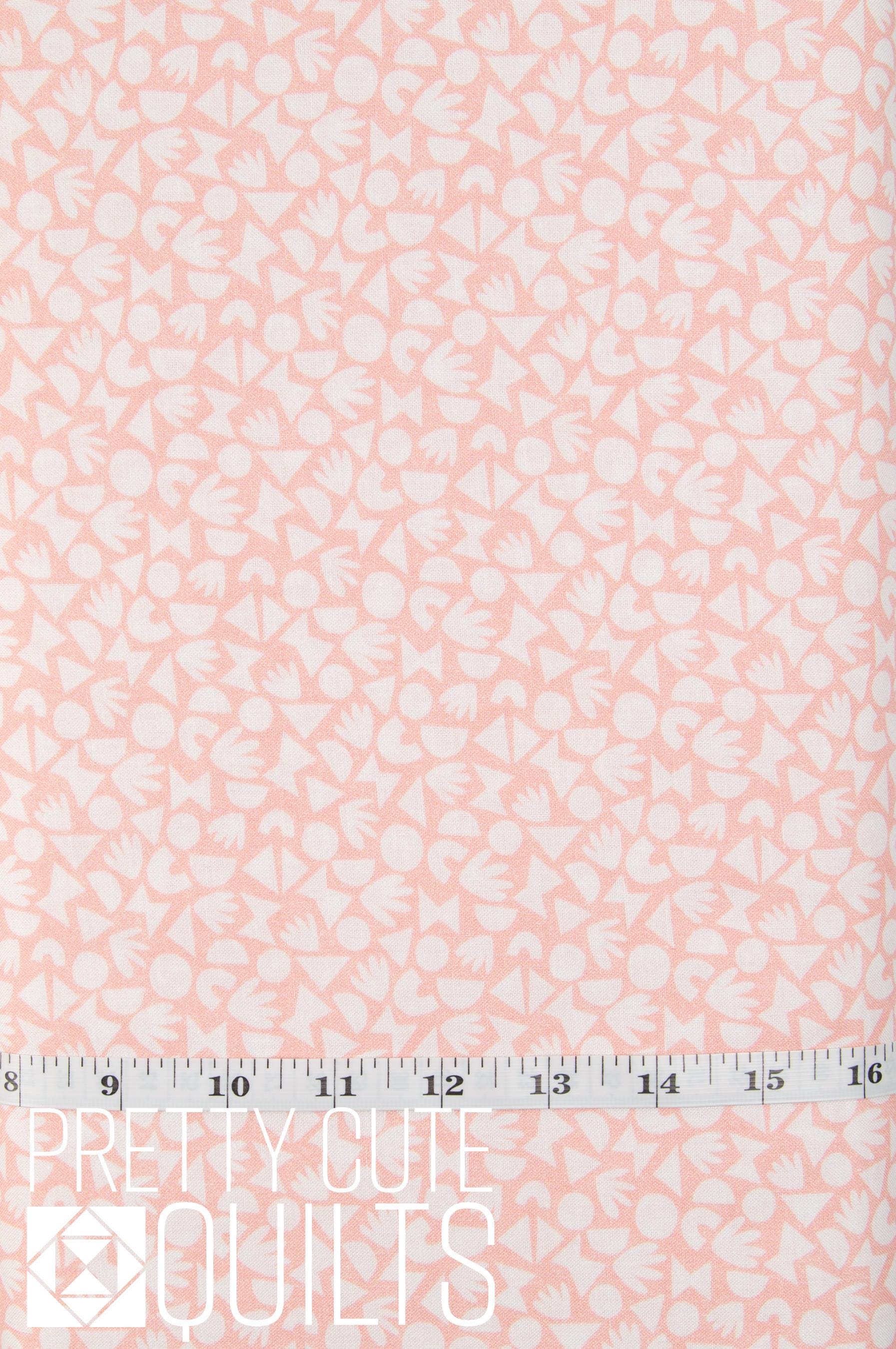 Agnes's Garden - Harvest Time by Felicity Fabrics 610182, pink geometric