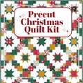 Precut Christmas Quilt Kit – Ready to Sew, Beginner Friendly, Includes Pattern (60" x 72")