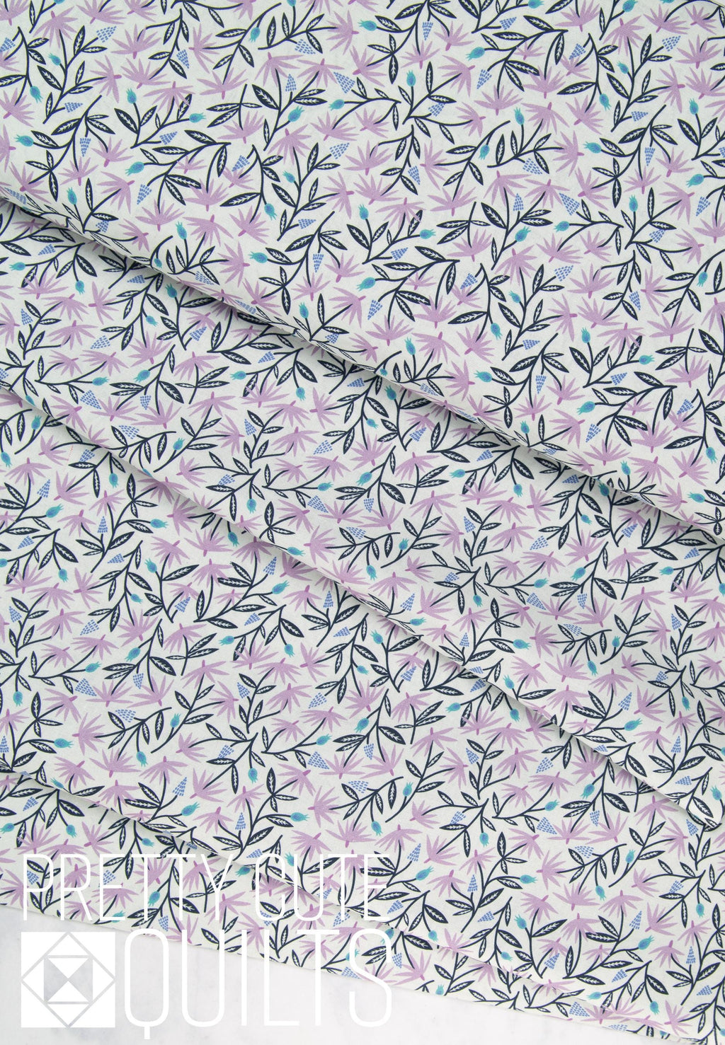 Spring Harmony Wild Blooms by Felicity Fabrics 610284, purple blue black floral vines