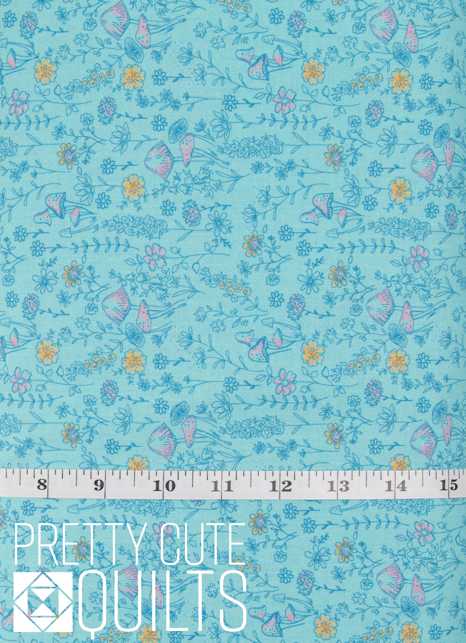 Dear Stella Terrain Of Thought Mushroom Meadow Atlantis ST-D2906, teal