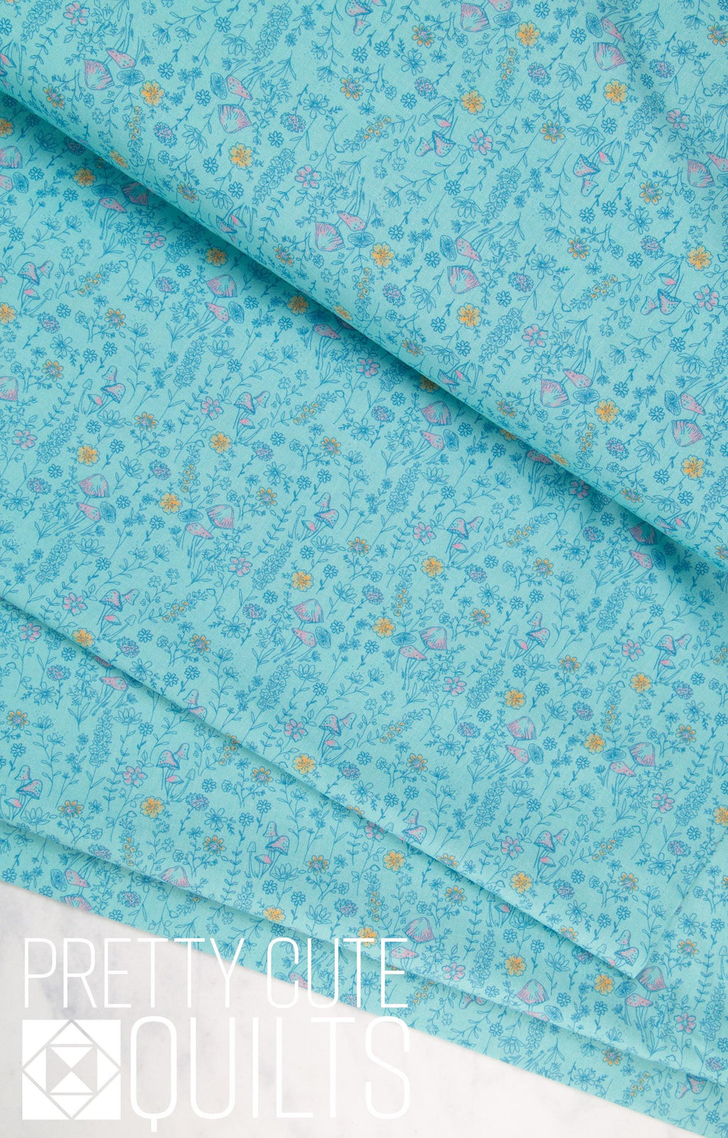 Dear Stella Terrain Of Thought Mushroom Meadow Atlantis ST-D2906, teal