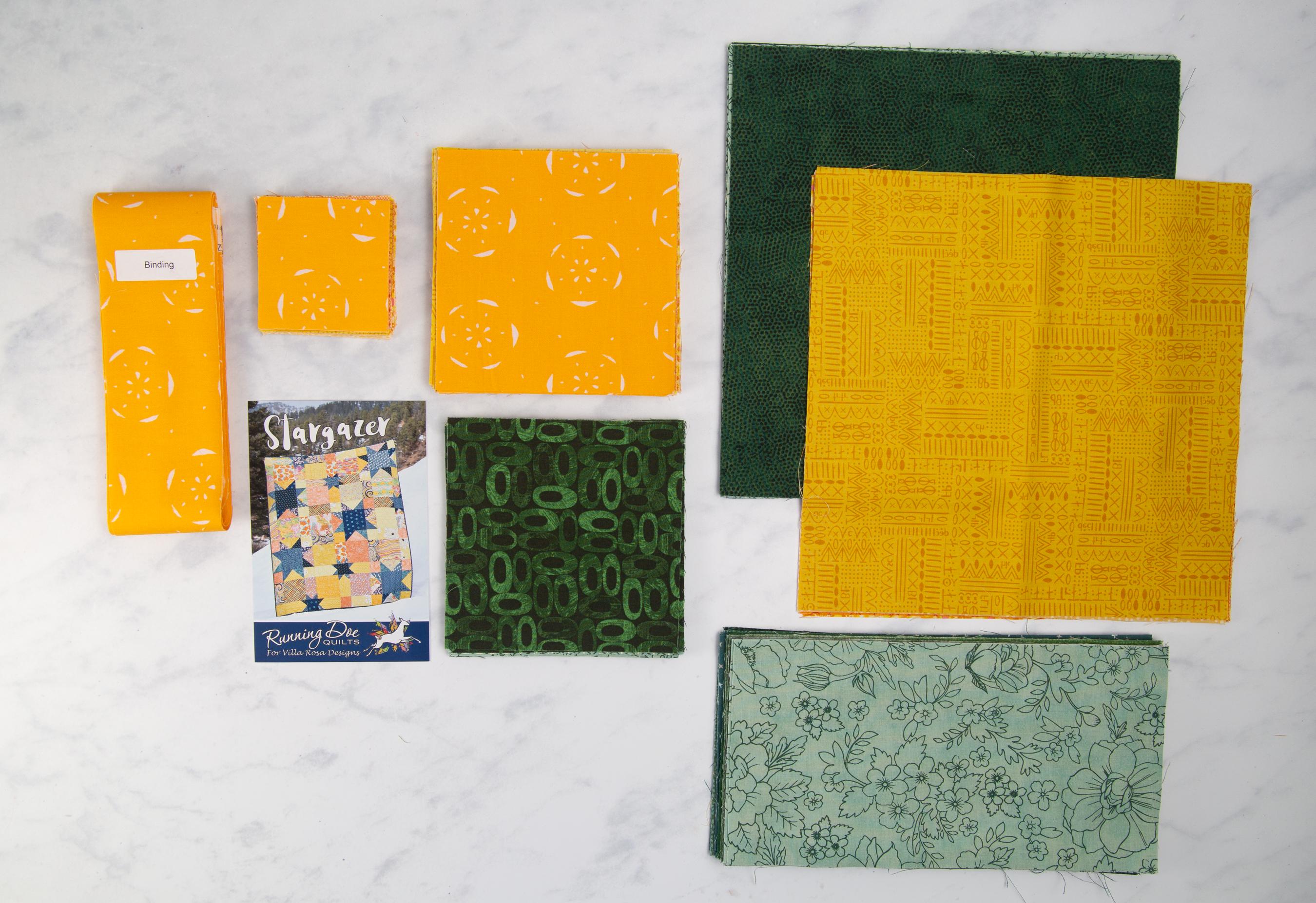 Precut Quilt Kit – Stargazer Ready to Sew, Beginner Friendly Throw Quilt, Includes Pattern (62" x 76")