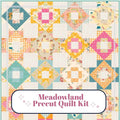 Precut Quilt Kit – Ready to Sew, Meadowland Large Throw, Includes Pattern (64" x 80")