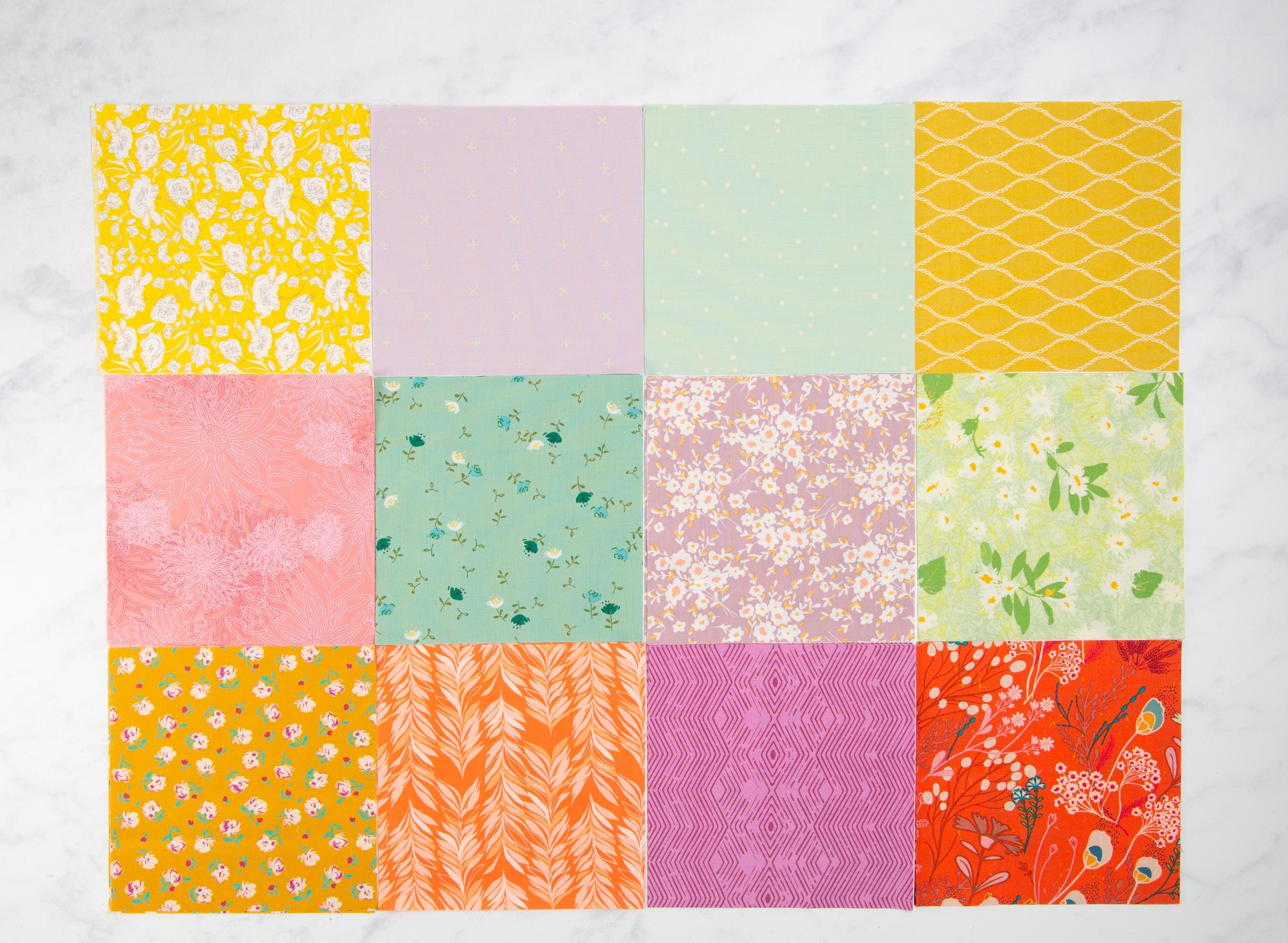 Precut Quilt Kit - Ready to Sew! - Early Hours Quilt - Pastels/White - Includes Pattern (72"x72") Generous Throw Size Quilt Kit