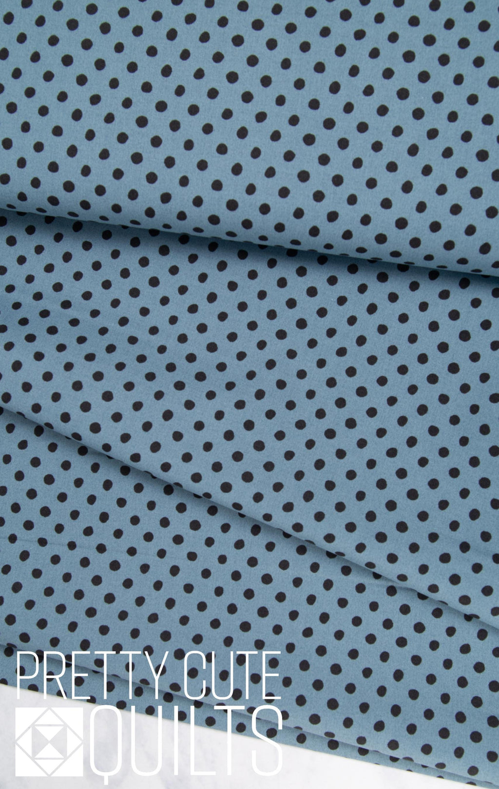 Trick or Treat Dots Dusk C15966-DUSK by Riley Blake, blue and navy dot fabric