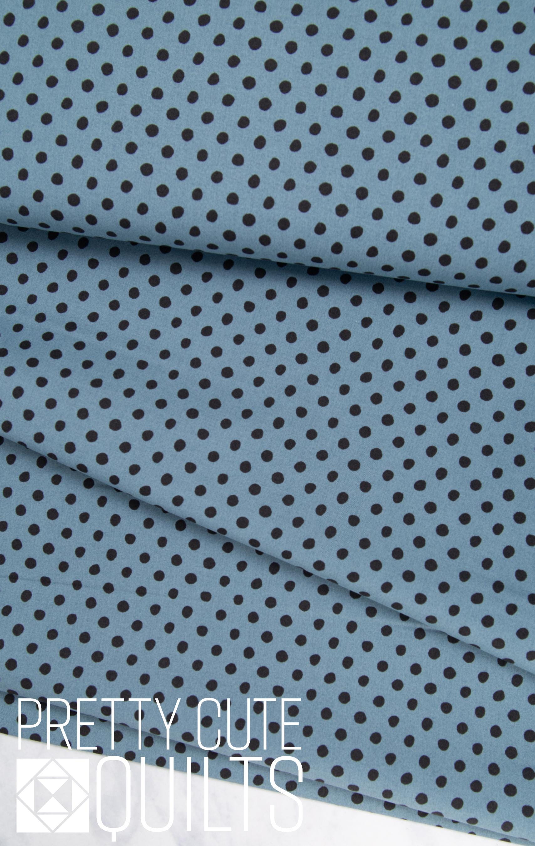 Trick or Treat Dots Dusk C15966-DUSK by Riley Blake, blue and navy dot fabric