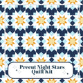 Precut Quilt Kit - Ready to Sew! - Night Stars - Includes Printed Pattern | 64" x 80"  |Quilt in a bag