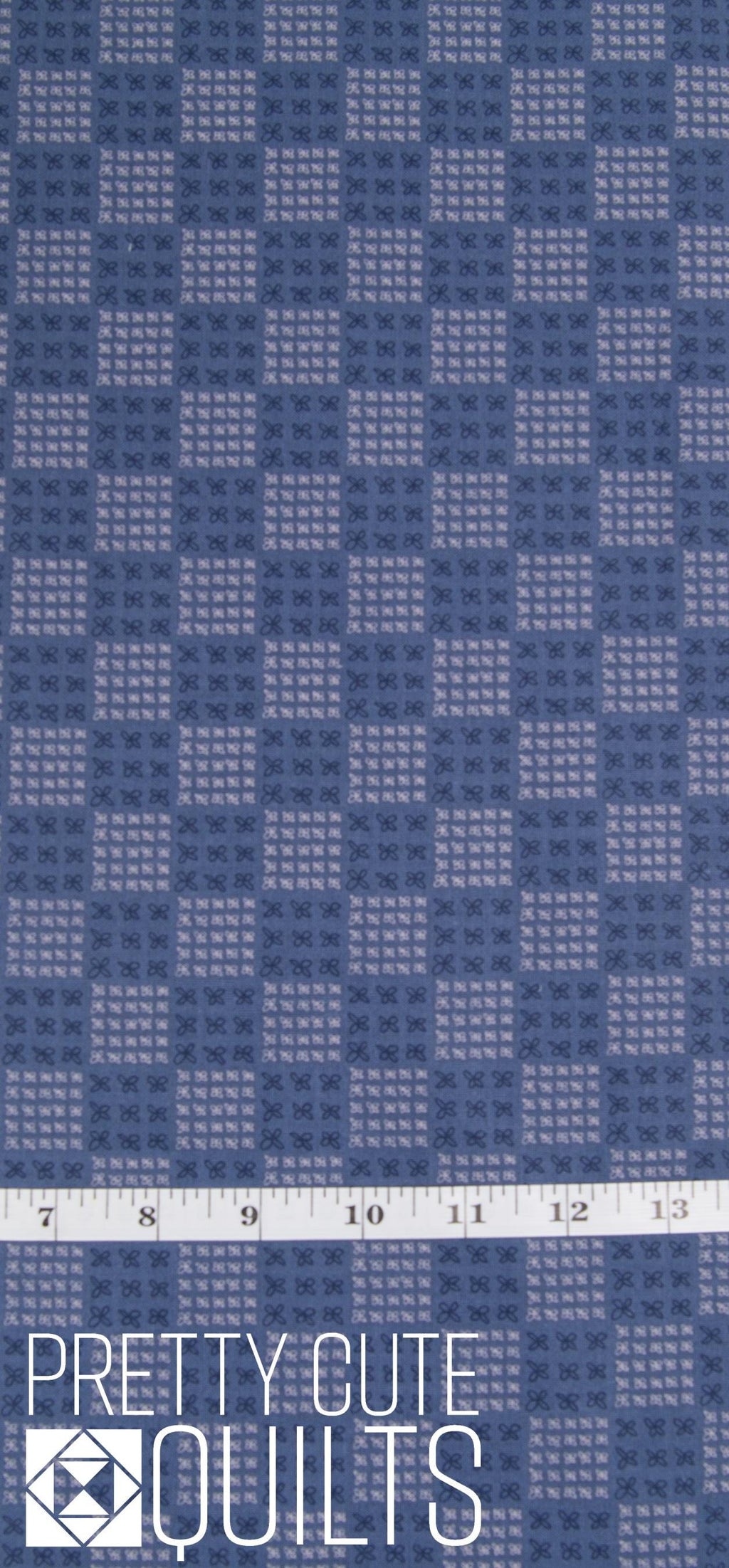 Conway Cottage by Karen Lewis Textiles for Andover Fabrics - Blue Flower Box A-1419-B