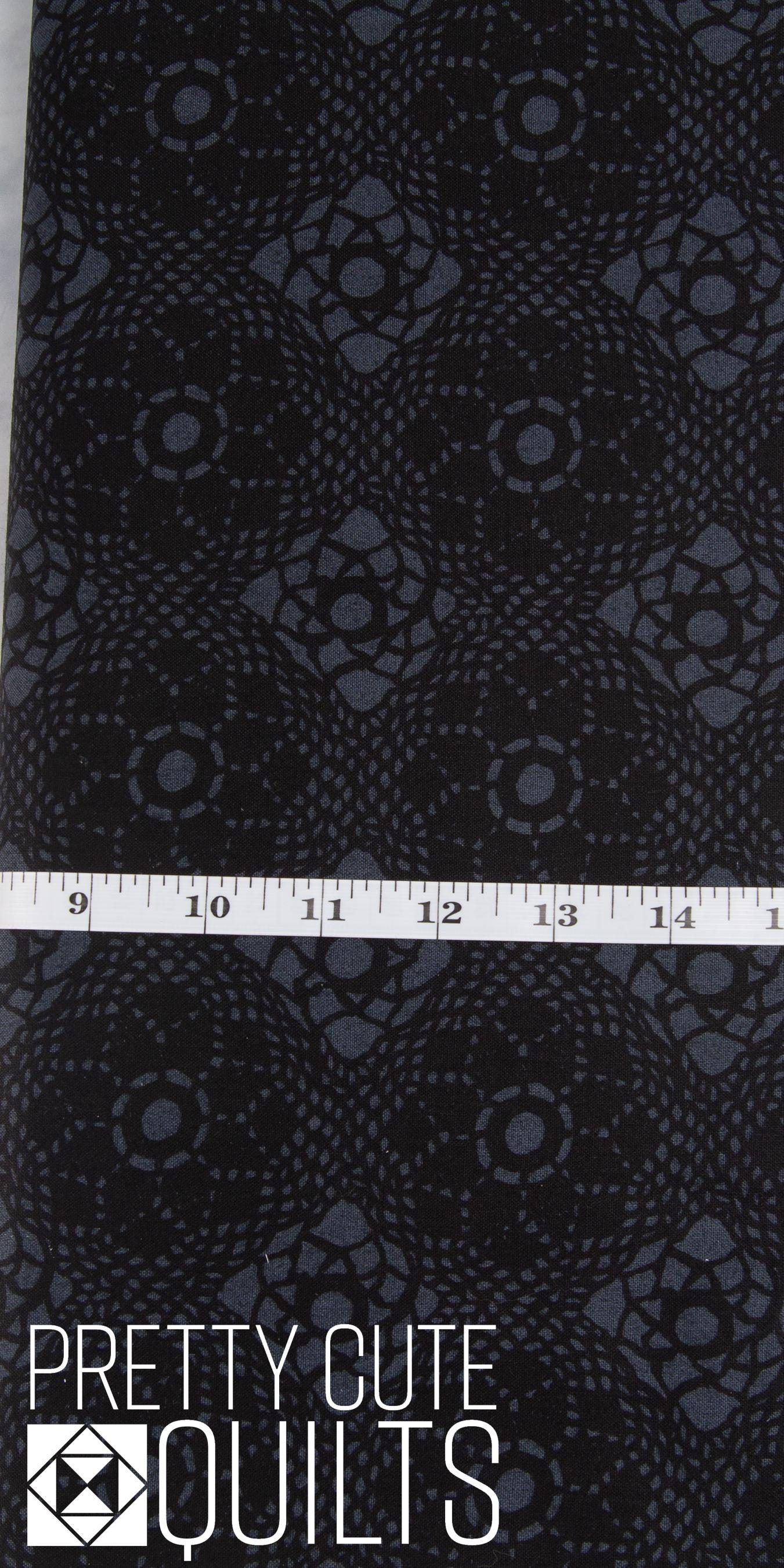 Sun Print 2021 Glass Crochet Darkness A-9253-C by Alison Glass for Andover
