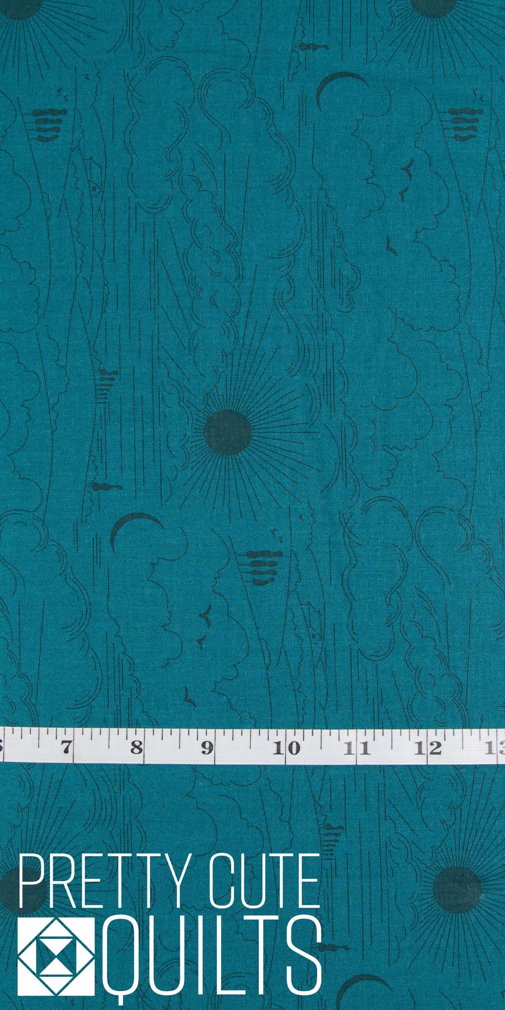 Soliloquy Glass Dwell Peacock A-1219-T by Alison Glass for Andover Fabrics